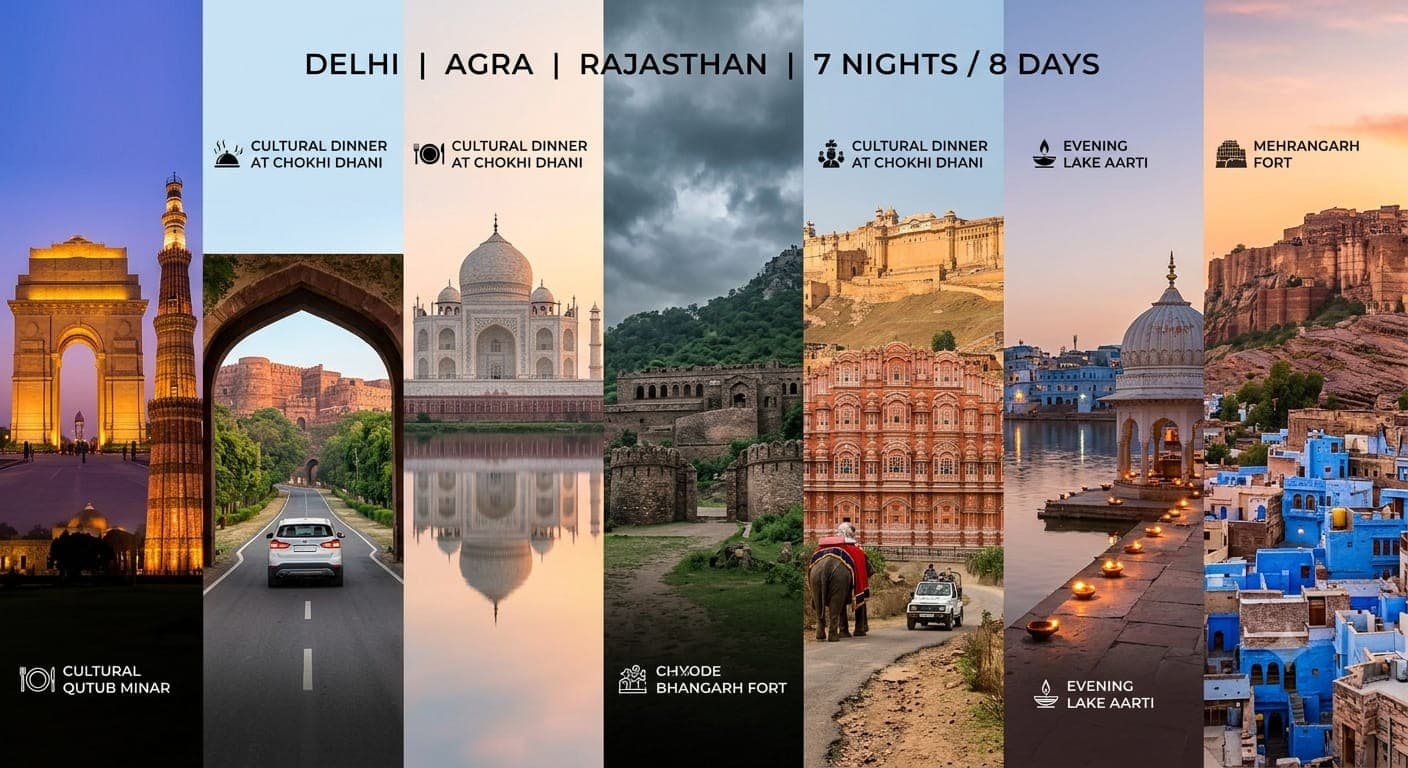 `Golden Triangle With Blue City & Bhangarh Exploration`